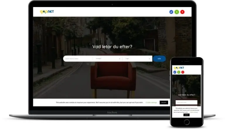 شركة تصميم مواقع انترنت انشاء موقع الكتروني لشركة جو نت السويدية